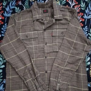 A Levi multi color button shirt